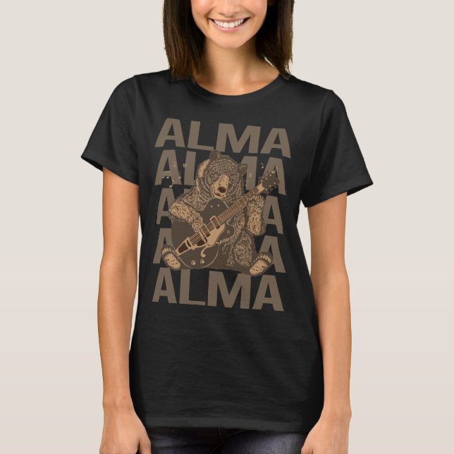 Camiseta Lindo Urso - Nome Alma (Frente)