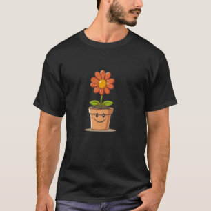 Camiseta Lindo Vaso de Flores para Amantes de Plantas e Jar
