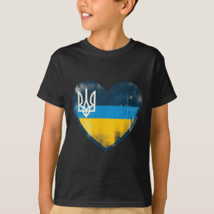 Camiseta Lindo Ventoinha Vintage Ucraniano Bandeira da Ucrâ