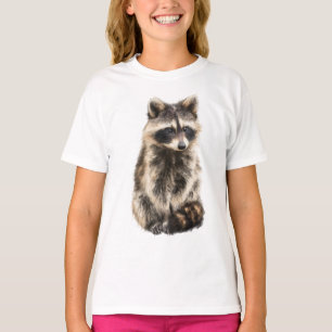 Camiseta Lindos Filhotes de Guaxinim Bandido Fofos