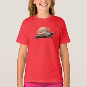 Camiseta Lindos Gatos Malhados Tartaruga Crianças