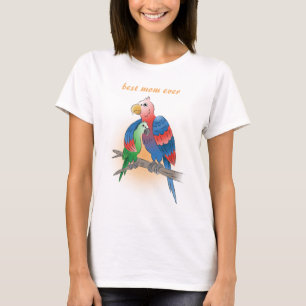 Camiseta Lindos Papagaios Feliz Dia das Mães