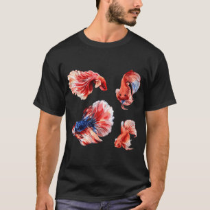 Camiseta Lindos Peixes Combatentes Siameses