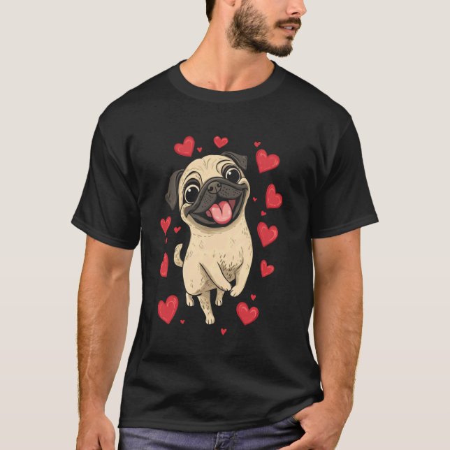 Camiseta Lindos Pug Filhos (Frente)