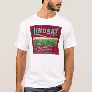 Camiseta Lindsay LabelLindsay alaranjado, CA