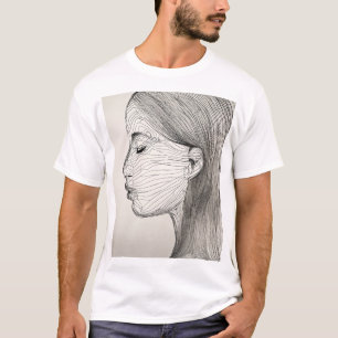 Camiseta line art T-Shirts: Designs futuristas para a