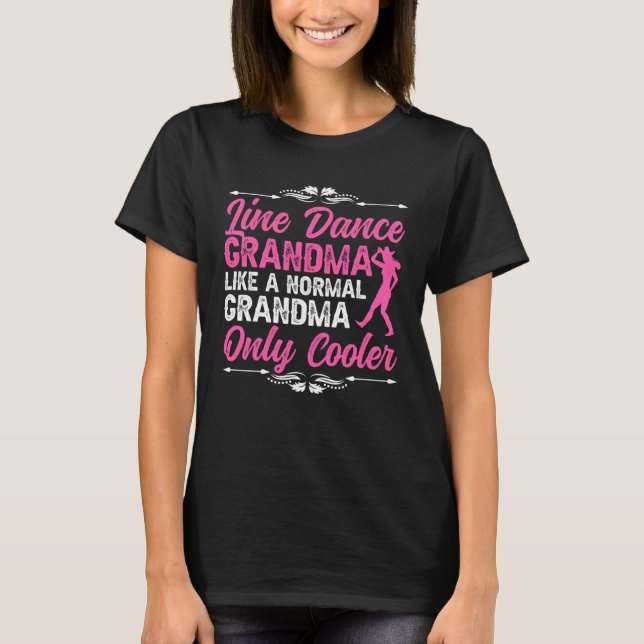 Camiseta Line Dance Grandma Line Dancer Grandmother Line Da (Frente)