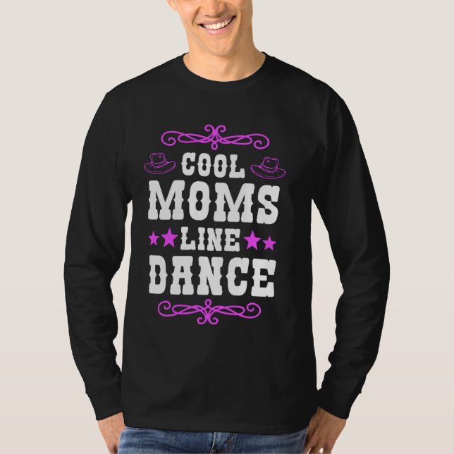 Camiseta Line Dance Mãe Dançante Dançando Linedance Linedan (Frente)