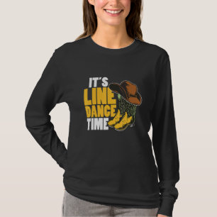Camiseta Line Dance Western Country Boots Hat It's Line Dan