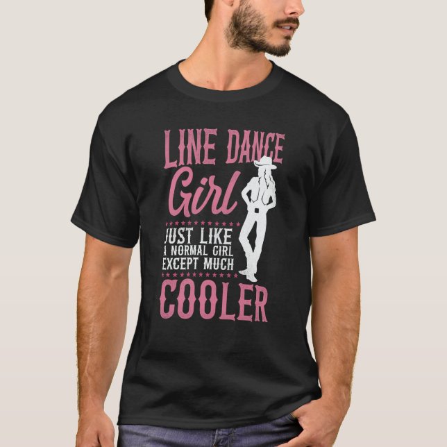 Camiseta Line Dancing Dance Teacher Girl Line Dance Girl Ju (Frente)
