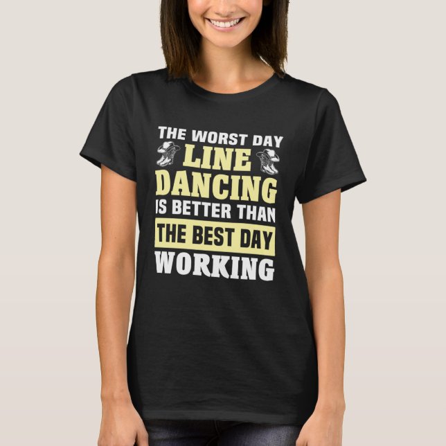Camiseta Line Dancing Day Line Dancer Line Dance (Frente)