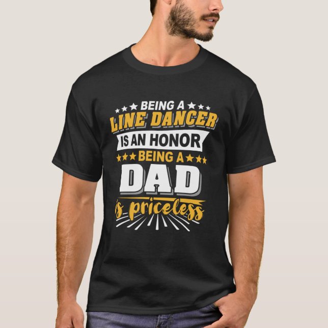 Camiseta Line Dancing Father Line Dancer Line Dance (Frente)