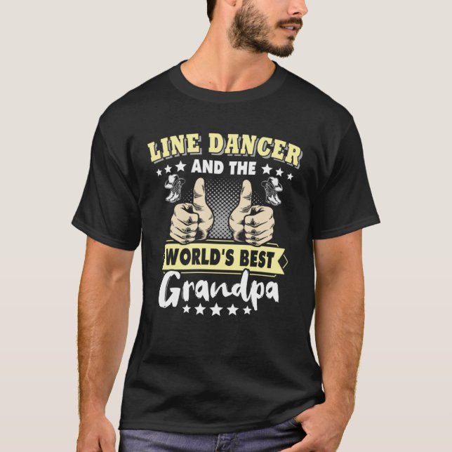 Camiseta Line Dancing Grandpa Line Dancer Line Dance (Frente)