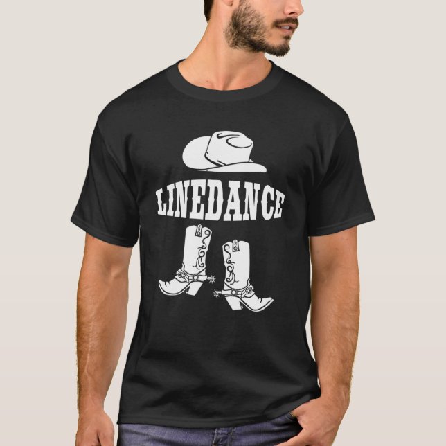 Camiseta Linedance Fan Western Country Line Dance Gift (Frente)