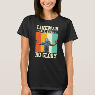 Camiseta Lineman All Guts No Glory Tackear O Futebol Americ