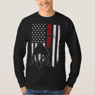 Camiseta Lineman Brick Wall jogador de futebol americano UF