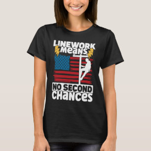 Camiseta Lineman deve ter cuidado com a Lineworker Power El