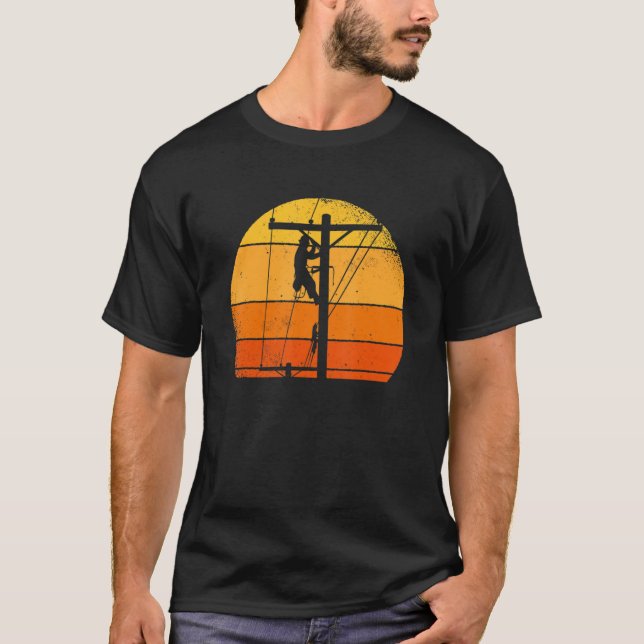 Camiseta Lineman For Electrician And Lineworker 1 (Frente)