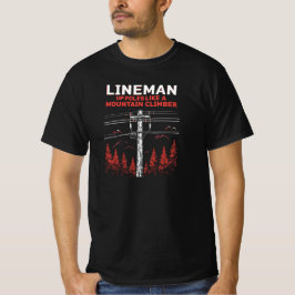 Camiseta Lineman Humor: Poloneses em Cima como um Clima de 