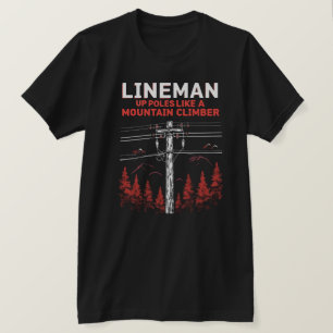 Camiseta Lineman Humor: Poloneses em Cima como um Clima de 