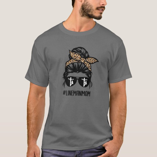 Camiseta Lineman Mamãe Viva Cabelos Malditos (Frente)