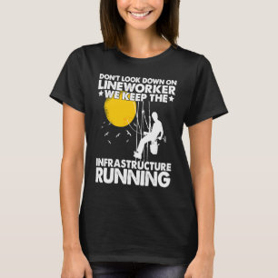 Camiseta Lineman mantém a infraestrutura dirigida à Linewor