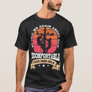 Camiseta Lineman Oferece Ao Trabalhador Da Linha Que Descon