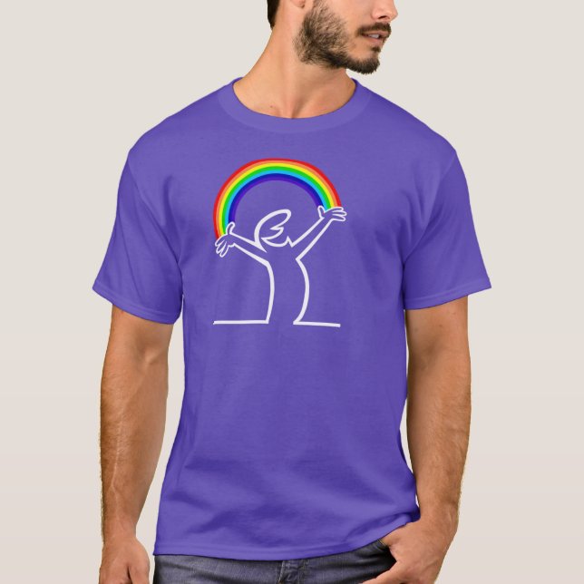 Camiseta Lineman Rainbow boy (Frente)