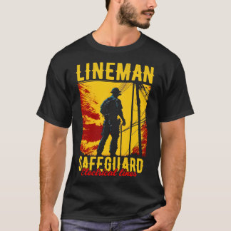 Camiseta Lineman salvaguarda linhas elétricas