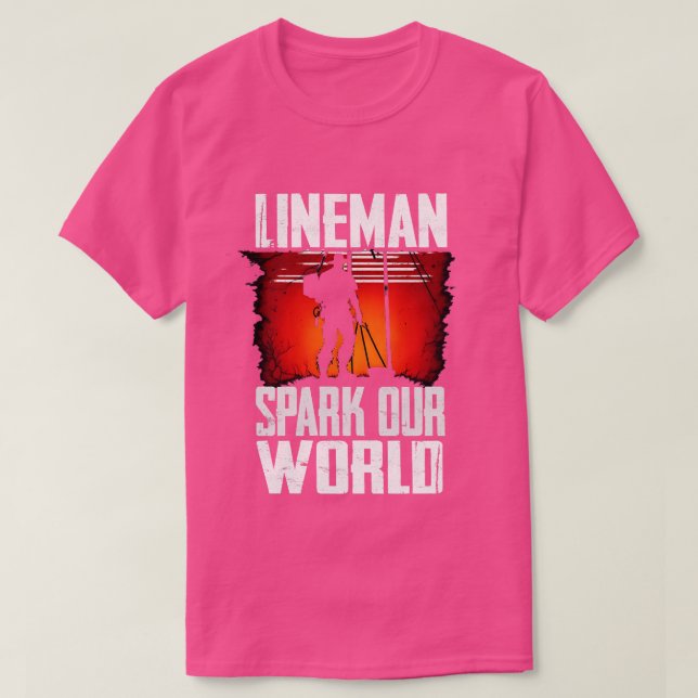 Camiseta Lineman Spark Our World 1 (Frente do Design)