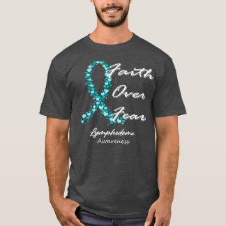 Camiseta Linfedema Sensibilização Fé Sobre Medo Nesta Famíl