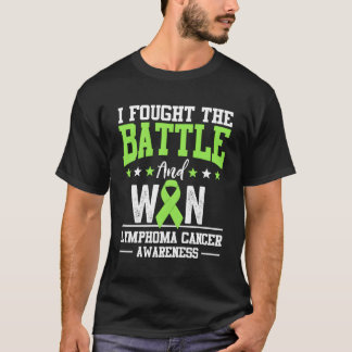 Camiseta Linfoma Cancer Sensibilização Verde limão Sobreviv