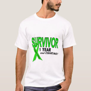 Camiseta Linfoma de Non-Hodgkins sobrevivente de 1 ano