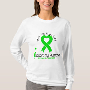 Camiseta LINFOMA eu apoio meu marido