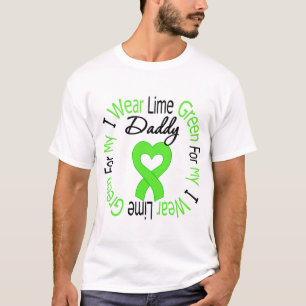Camiseta Linfoma eu visto a fita do verde limão para meu