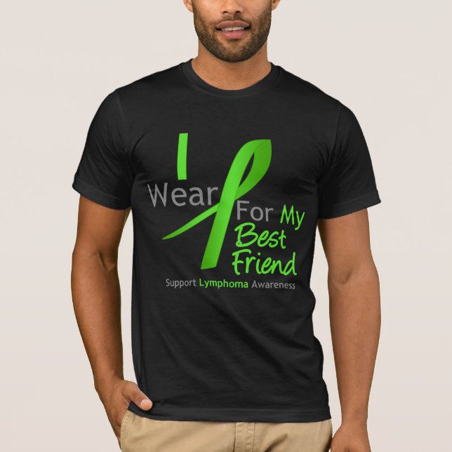 Camiseta Linfoma eu visto o verde limão para meu melhor (Frente)