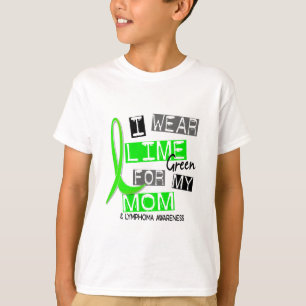 Camiseta Linfoma eu visto o verde limão para minha mamã 3