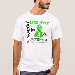 Camiseta Linfoma eu visto o verde limão para minha nora