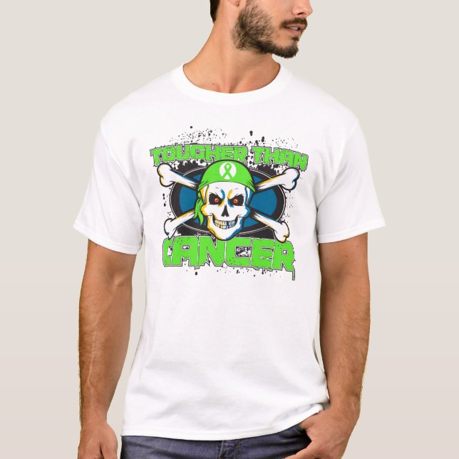 Camiseta Linfoma mais resistente do que o crânio do cancer (Frente)