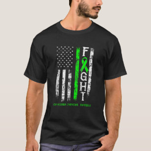 Camiseta Linfoma Não Hodgkin Guerreiro dos EUA Bandeira T S