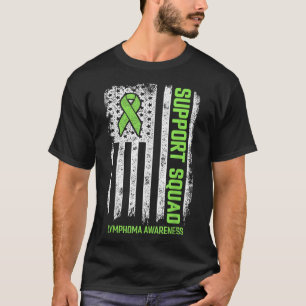 Camiseta Linfoma Não Hodgkin Suporte Cancer Linfoma Esquadr