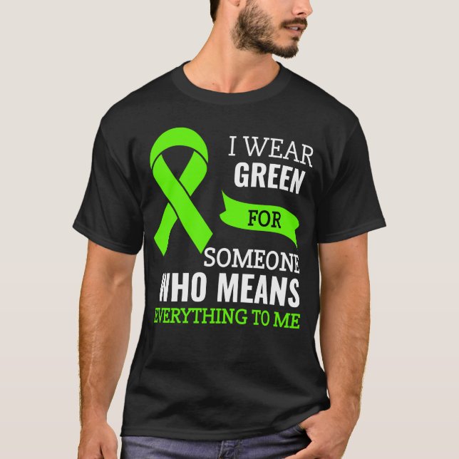 Camiseta Linfoma Não Hodgkins Sensibilização Fita Eu Visto  (Frente)