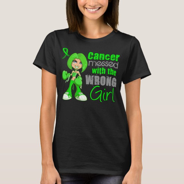 Camiseta Linfoma Non-Hodgkin sujado com Girl.png errado (Frente)