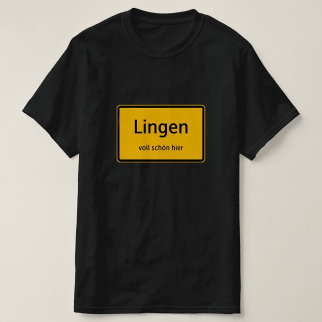 Camiseta Lingen Herren Männer T-Shirt Tshirt Shirt (Frente do Design)