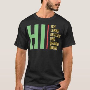 Camiseta Língua Alemã para Estudantes Praticar Gi de Apre