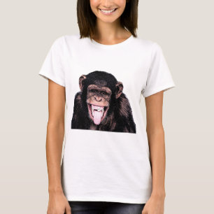 Camiseta Língua chimpanzé