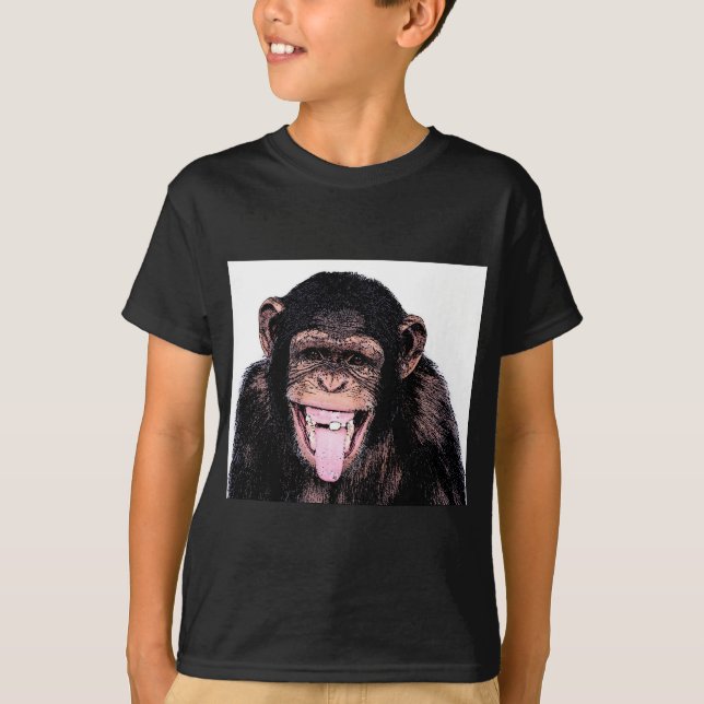 Camiseta Língua chimpanzé (Frente)