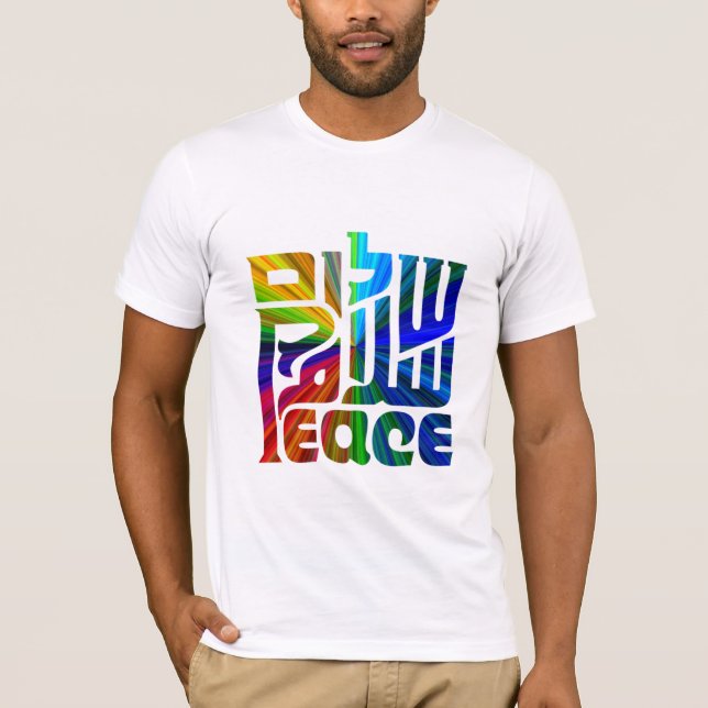 Camiseta Língua das línguas Peace/3 (Frente)