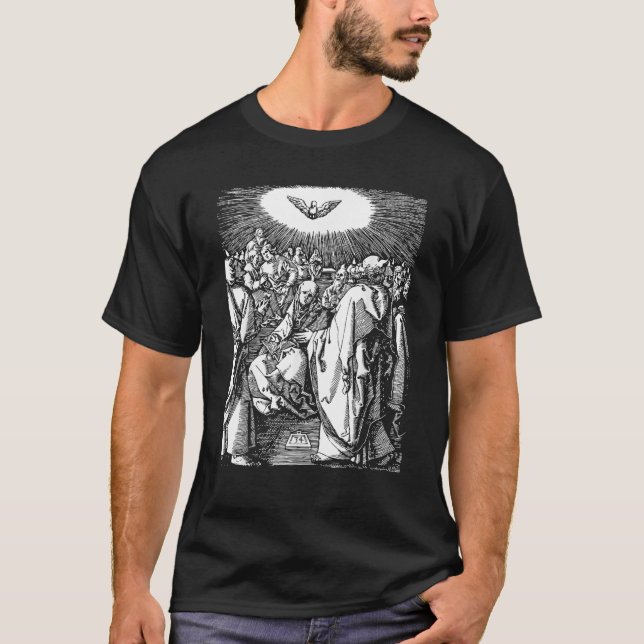 Camiseta Língua de Dove Pentecostes com Chama de Fogo Espír (Frente)