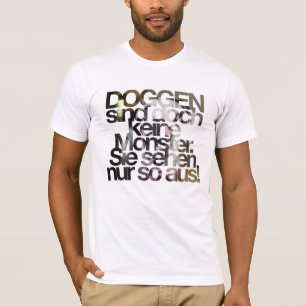 Camiseta língua de origem do dogue alemão